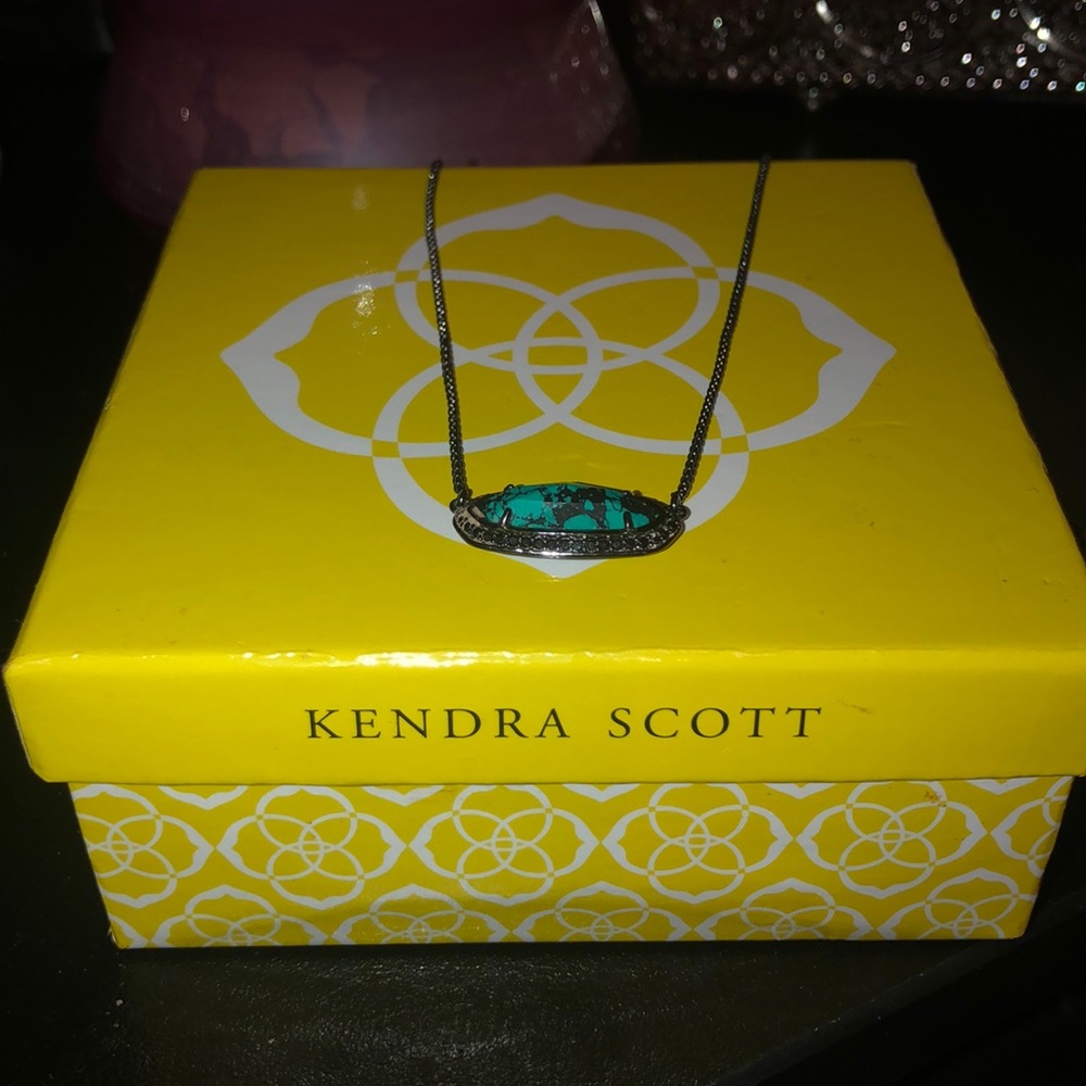 Variegated Teal Magnesite Annika Kendra Scott